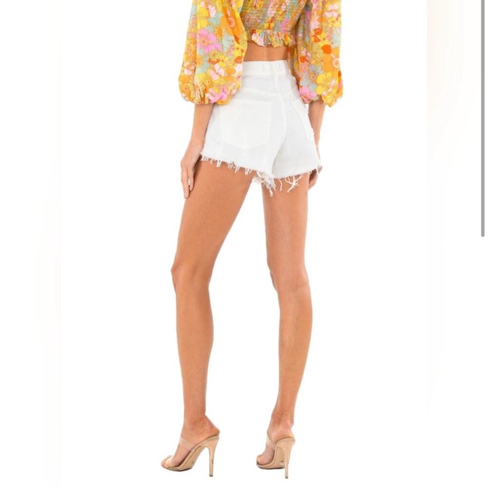 Free People Loving Good Vibrations Cut off Shorts - Spring White - 31 - NWT - Picture 5 of 5